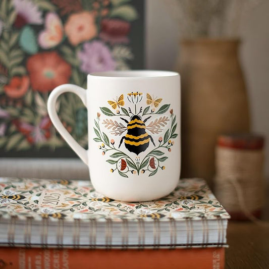 JT BEE FLORAL MUG