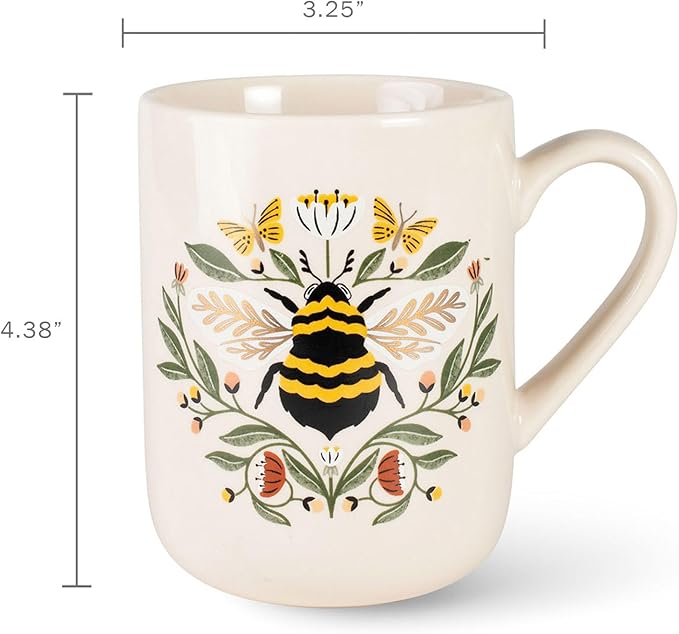 JT BEE FLORAL MUG