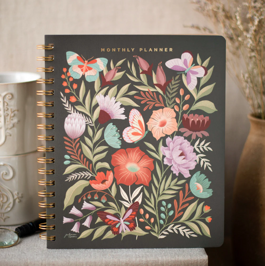 JT FLOWERS NON-DATED MONTHLY PLANNER