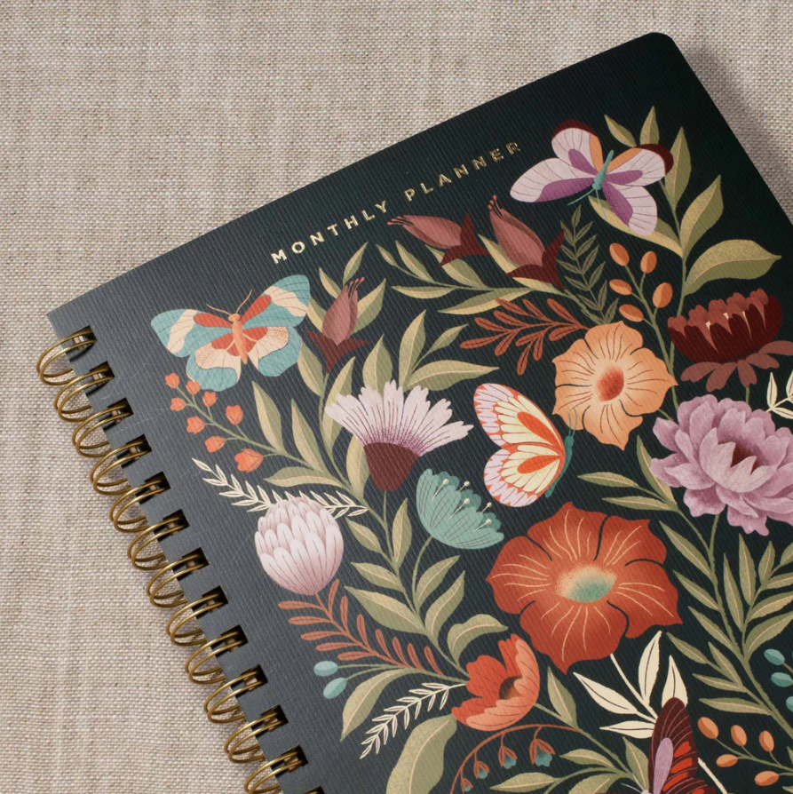 JT FLOWERS NON-DATED MONTHLY PLANNER