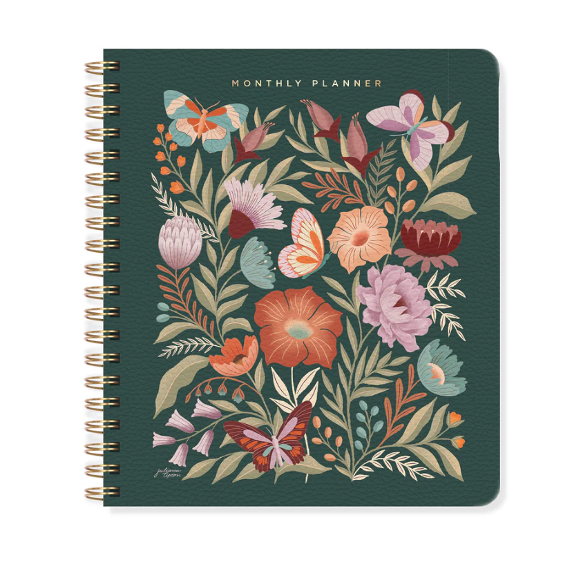 JT FLOWERS NON-DATED MONTHLY PLANNER