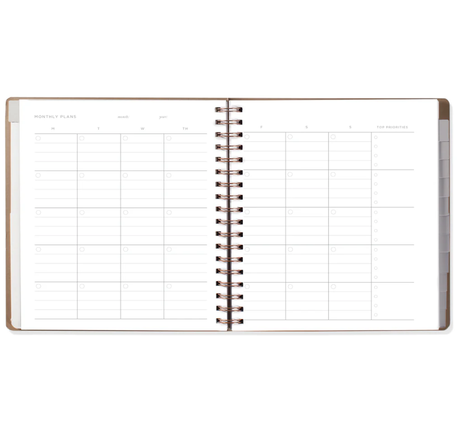 JT FLOWERS NON-DATED MONTHLY PLANNER