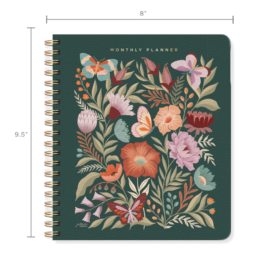 JT FLOWERS NON-DATED MONTHLY PLANNER