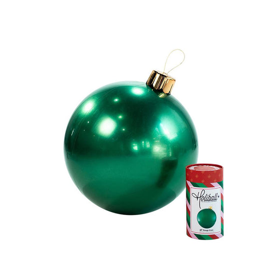HOLIBALL MEDIUM 18" VINTAGE GREEN INFLATABLE ORNAMENT