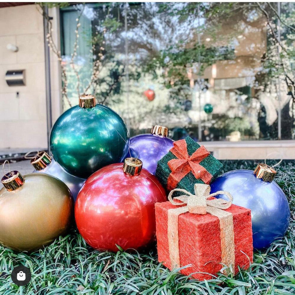 HOLIBALL MEDIUM 18" VINTAGE GREEN INFLATABLE ORNAMENT