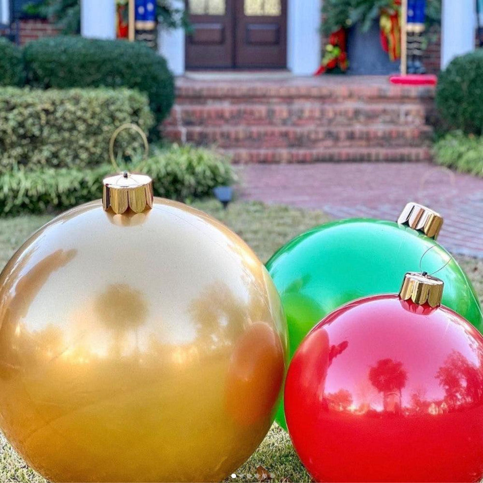 HOLIBALL MEDIUM 18" CLASSIC GREEN INFLATABLE ORNAMENT