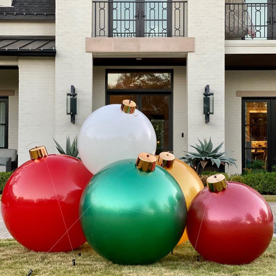 HOLIBALL LARGE 30" CLASSIC RED INFLATABLE ORNAMENT