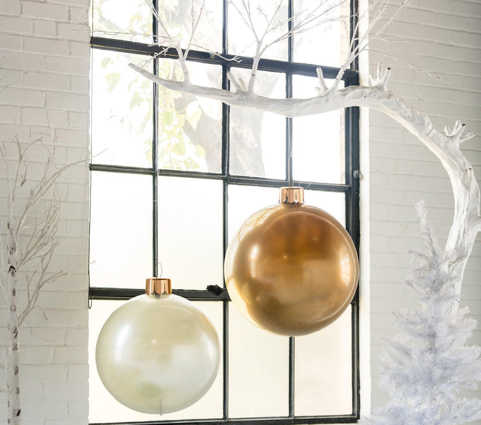 HOLIBALL MEDIUM 18" VINTAGE GOLD INFLATABLE ORNAMENT