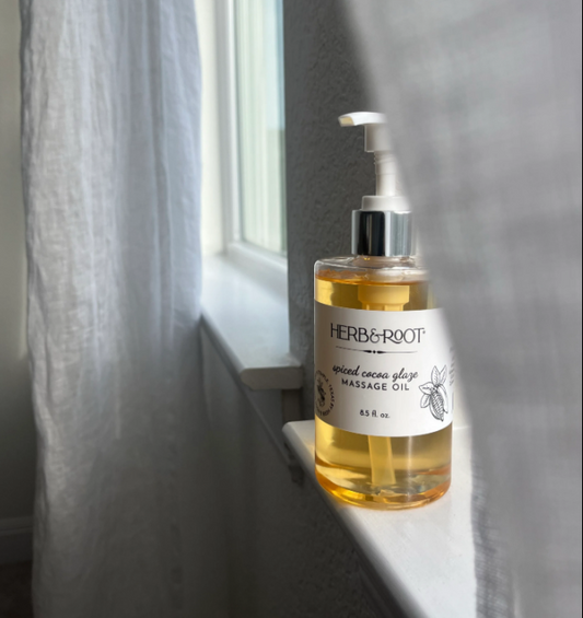 SPICED COCOA GLAZE MASSAGE OIL 8.5OZ