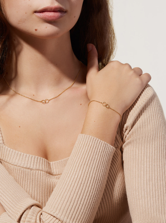 ANA LUISA INTERLOCKING CIRCLES BRACELET-JILL