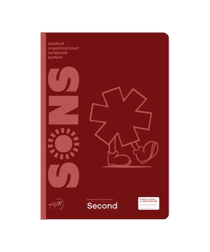 Libreta Sons 2do Grado - Burgundy