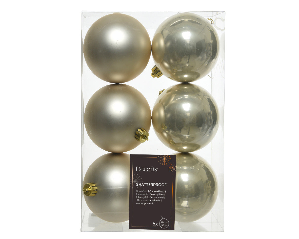 BAUBLES SHATTERPROOF MIX -LIGHT GOLD