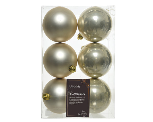 BAUBLES SHATTERPROOF MIX -LIGHT GOLD