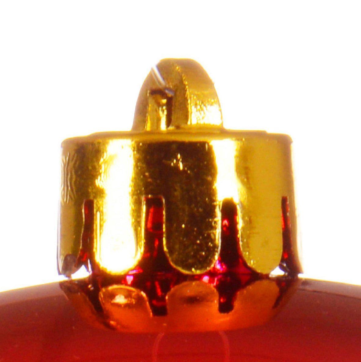 BAUBLES SHATTERPROOF SHINY-CHRISTMAS RED