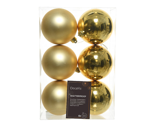 BAUBLES SHATTERPROOF MIX-LIGHT GOLD