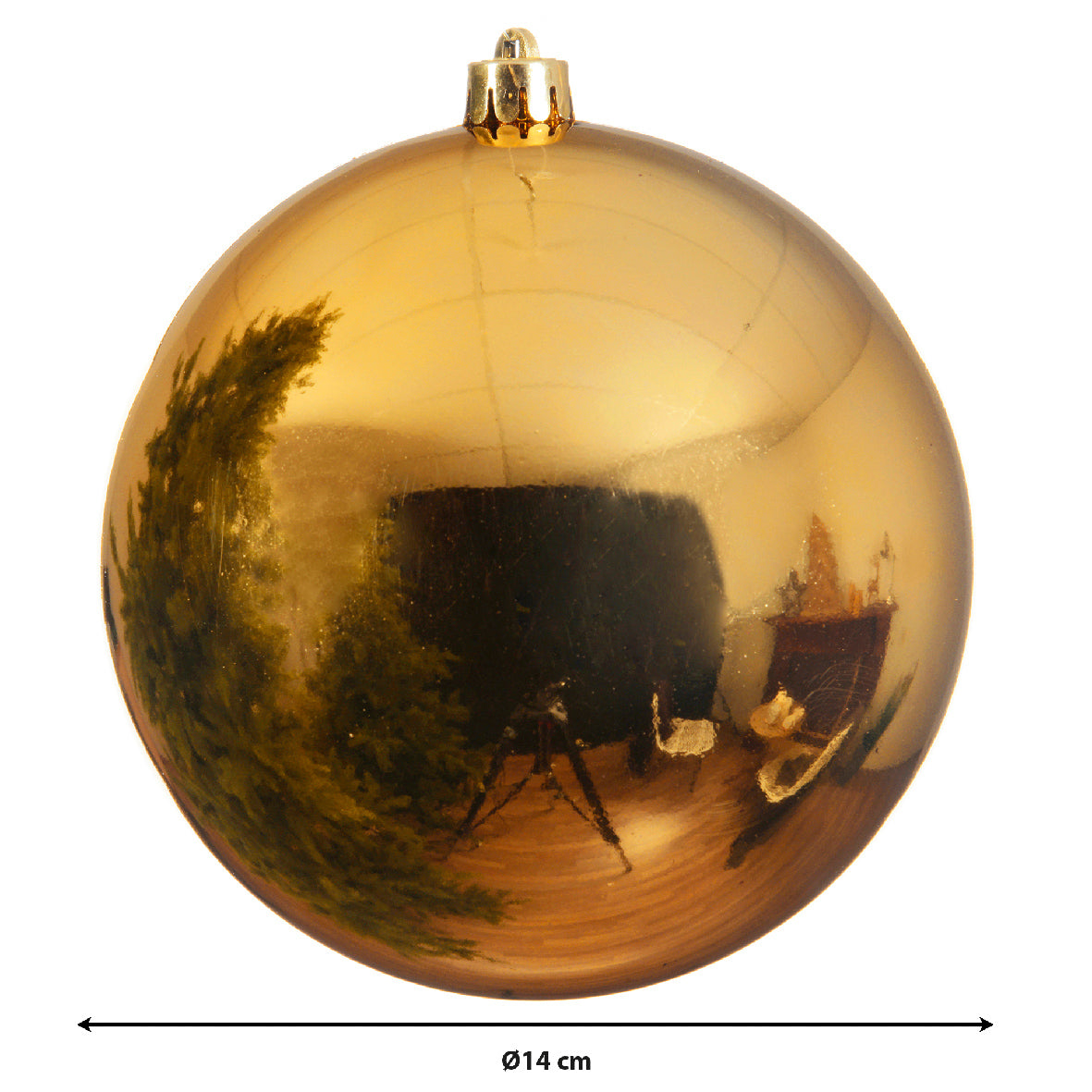 BAUBLES SHATTERPROOF SHINY-LIGHT GOLD
