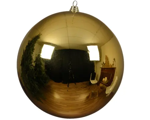 10'' GOLD BAUBLES SHATTERPROOF SHINY