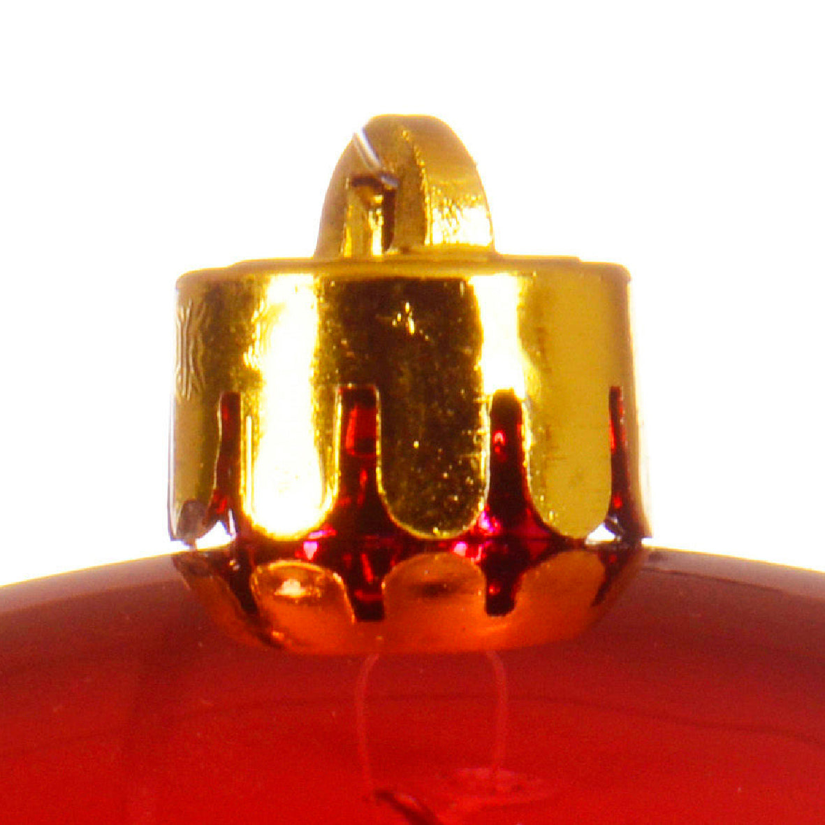 BAUBLES SHATTERPROOF SHINY -CHRISTMAS RED