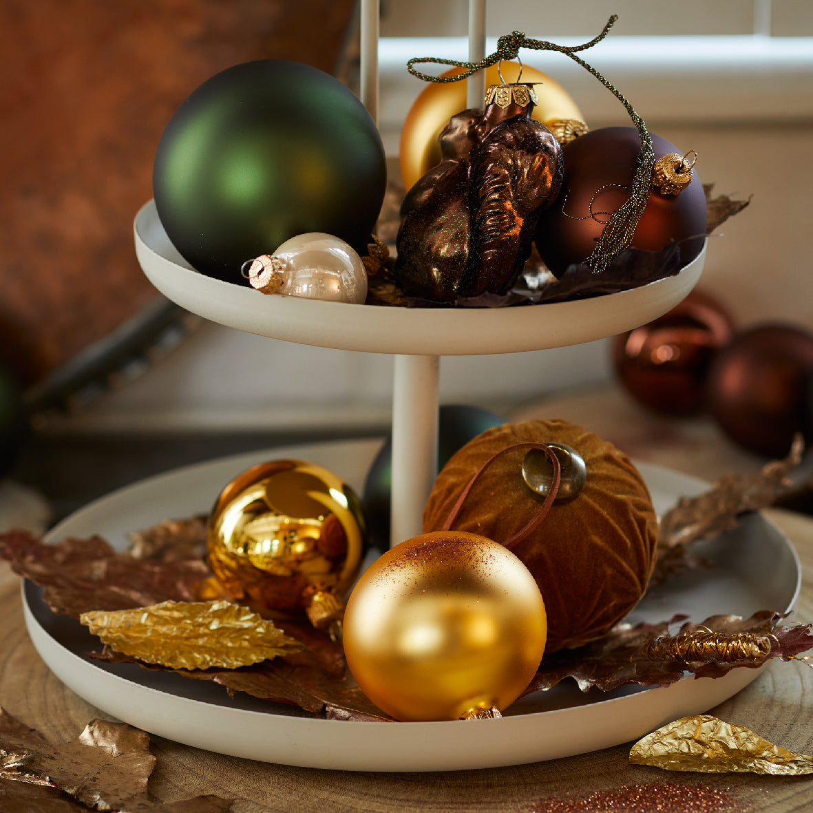 BAUBLES GLASS MATT-PINE GREEN