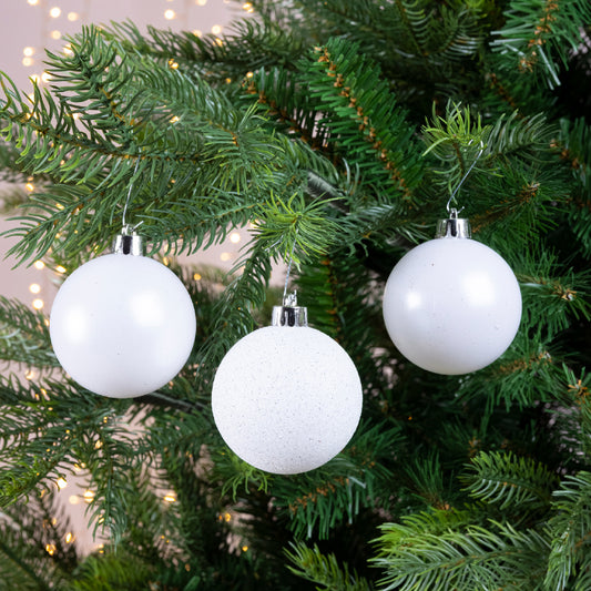 BAUBLES SHATTERPROOF GLITTER, MAT MIX-WINTER WHITE