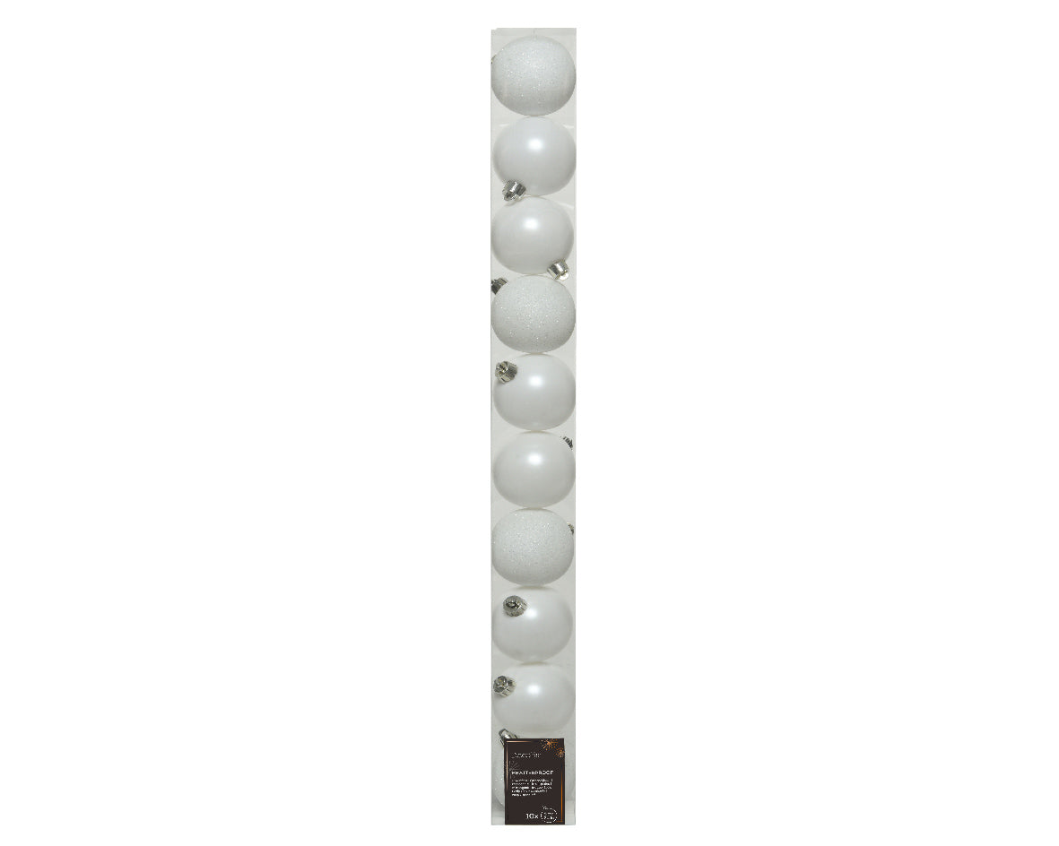 BAUBLES SHATTERPROOF GLITTER, MAT MIX-WINTER WHITE
