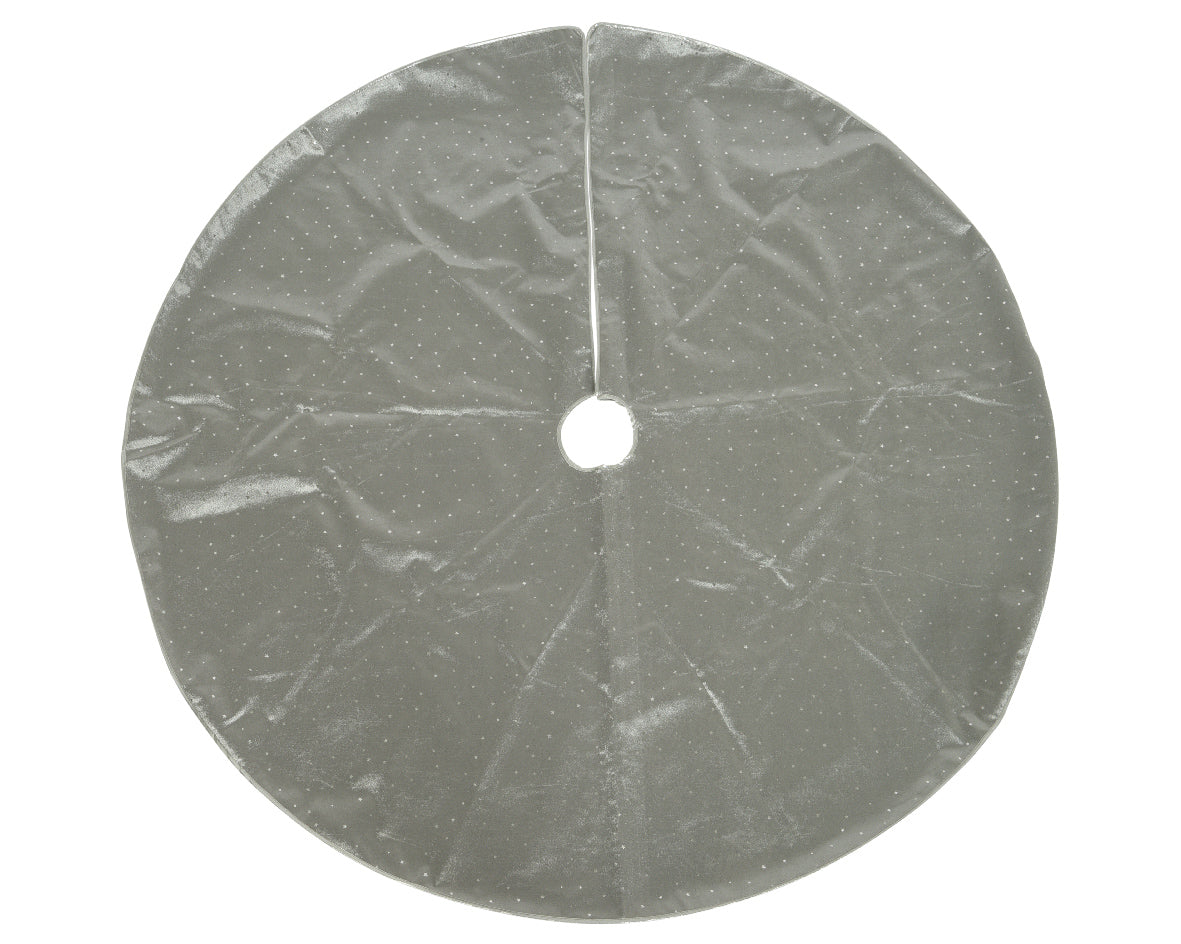 TREE SKIRT POLYESTER-GREY