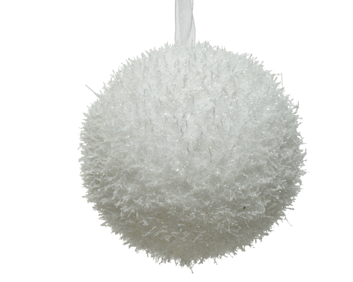 BAUBLE FOAM ICE-WHITE