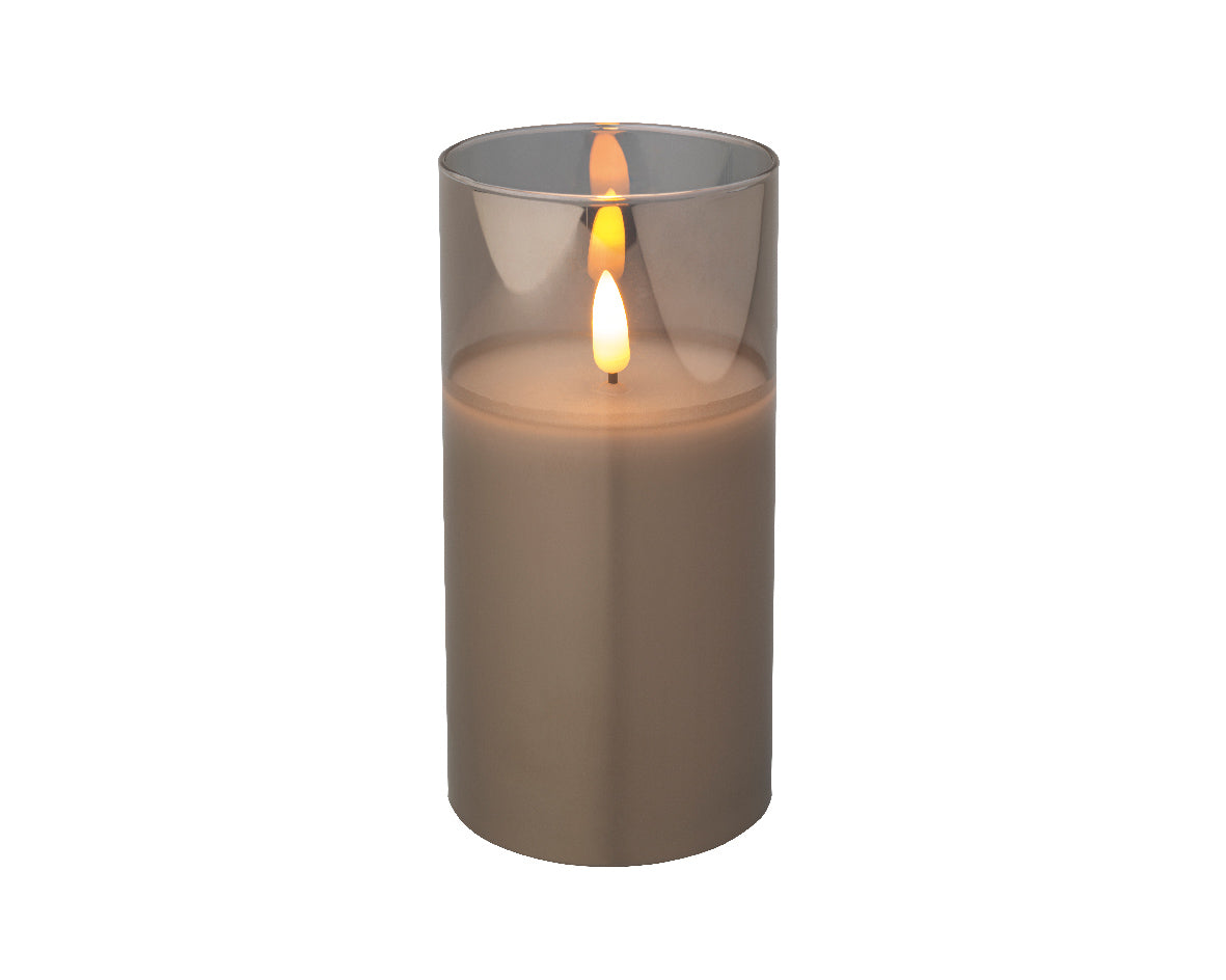 LED WICK CANDLE GLASS BO INDOOR