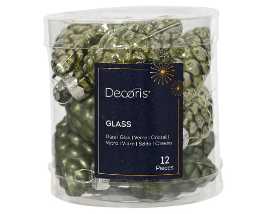 PINECONE GLASS MIX-ROSEMARY GREEN