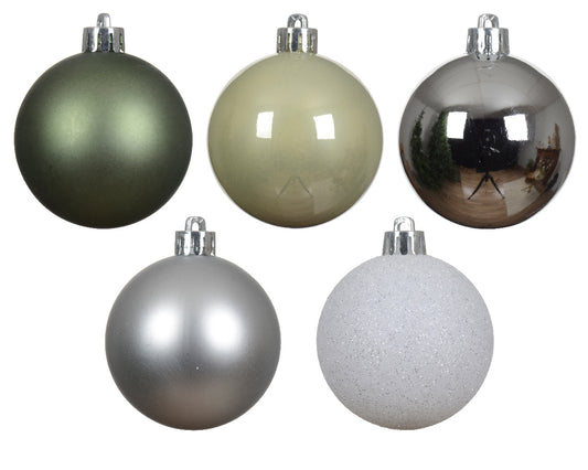 BAUBLES SHATTERPROOF MIX-GREEN