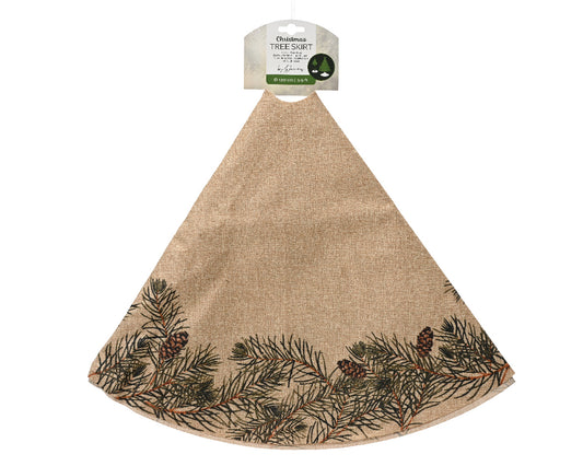 TREE SKIRT POLYESTER - NATURAL