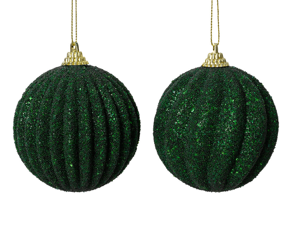 BAUBLE ON WIRE FOAM-PINE GREEN