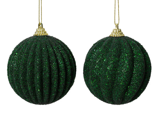 BAUBLE ON WIRE FOAM-PINE GREEN