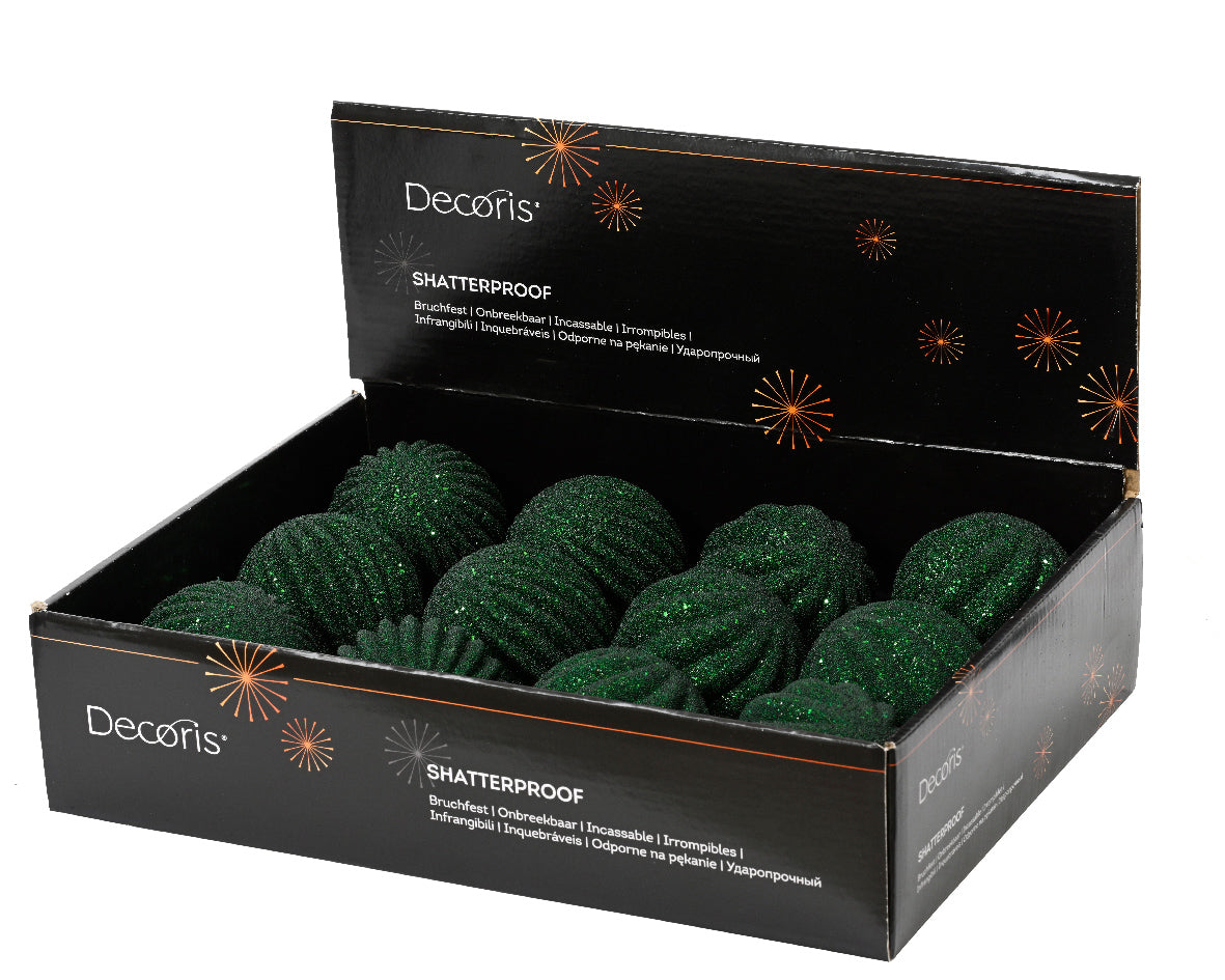 BAUBLE ON WIRE FOAM-PINE GREEN