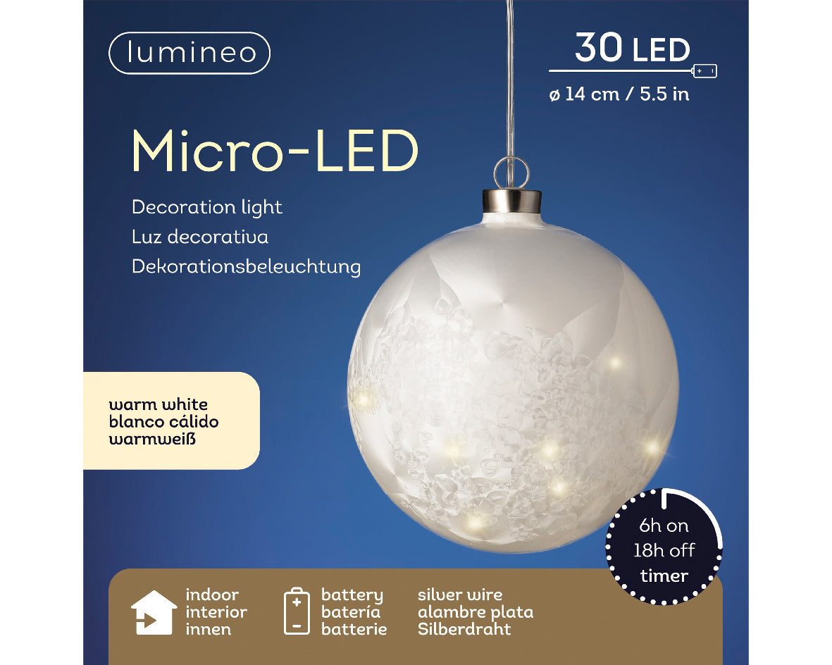 MICRO LED BALL STEADY INDOOR-FROST/WARM WHITE