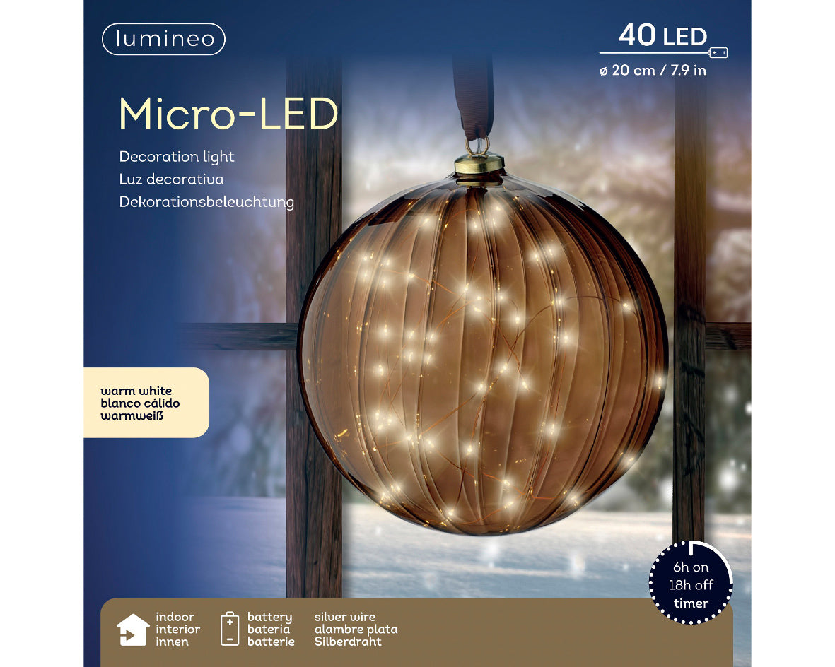 MICRO LED BALL STEADY INDOOR-BROWN