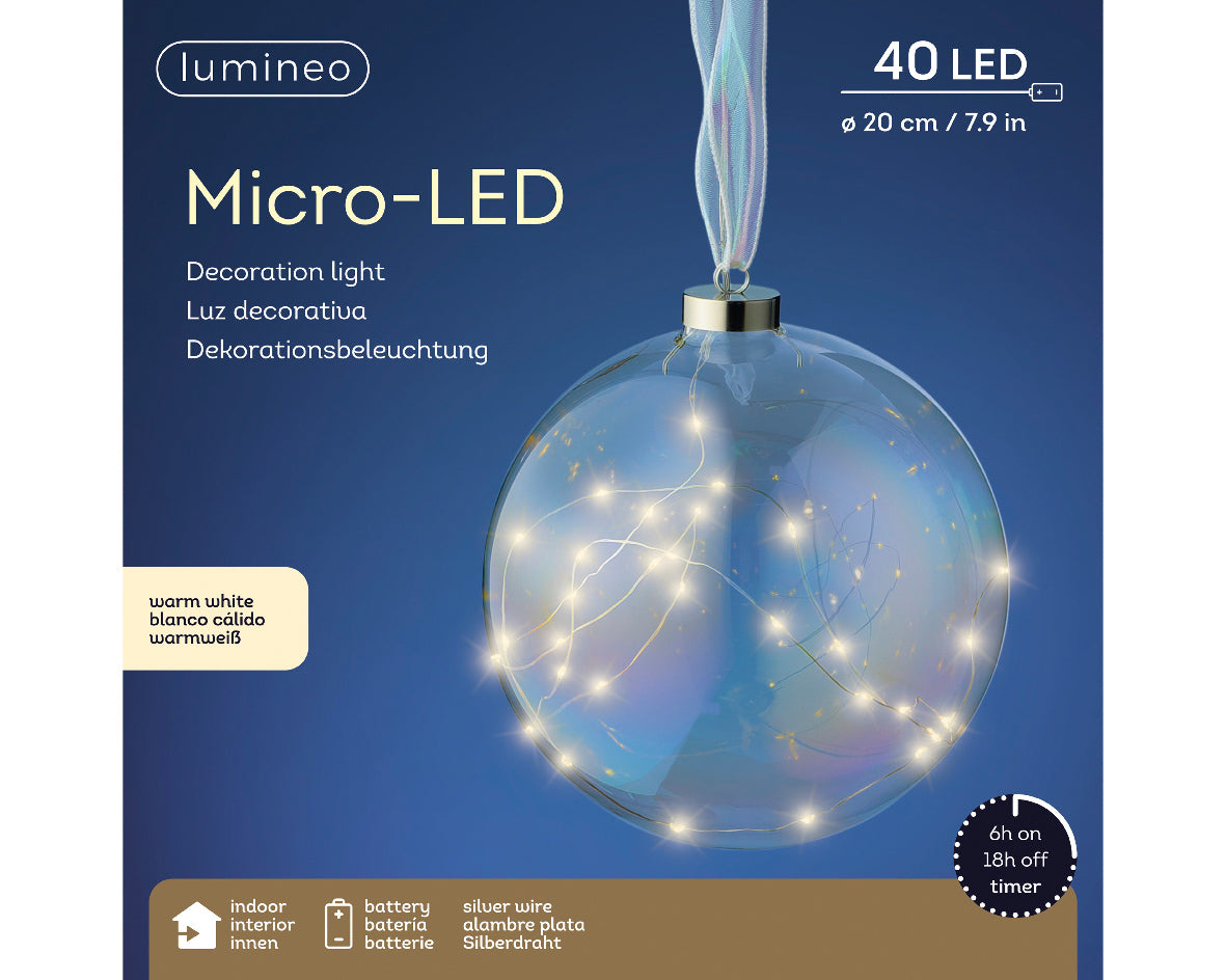 MICRO LED BALL STEADY INDOOR-IRIS WARM WHITE
