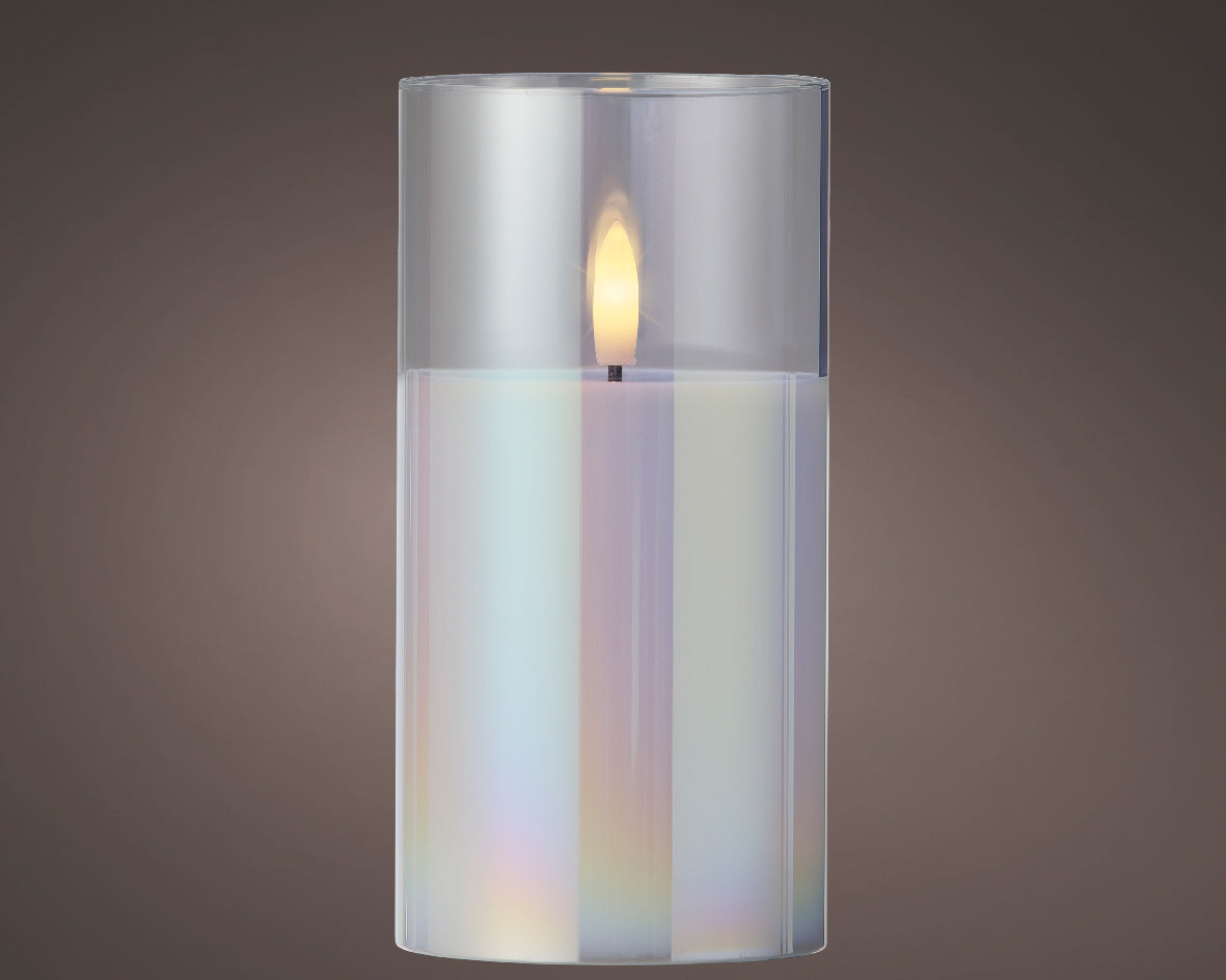 LED WICK CANDLE GLASS STEADY INDOOR