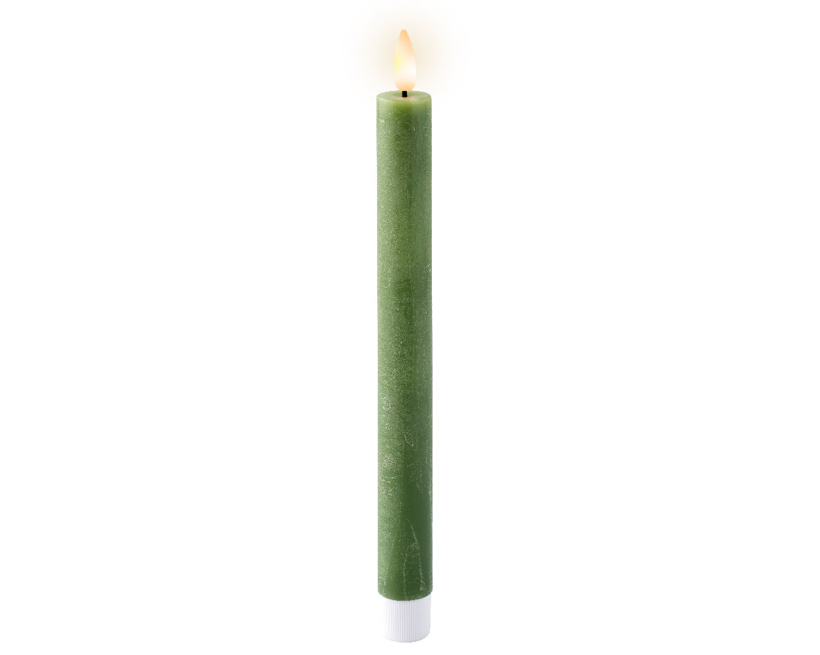 LED WICK DINNER CANDLE WAX STEADY-GREEN