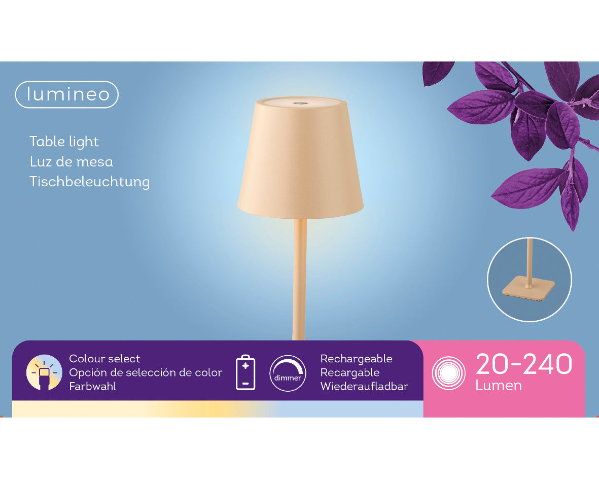 LED TABLE LIGHT IRON STEADY INDOOR
