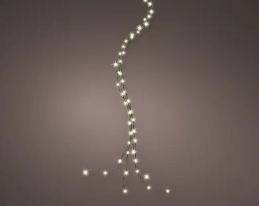 240 MICRO LED GARLAND LIGHTS FLASHING- WARM WHITE