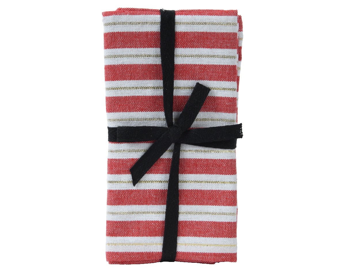 NAPKIN COTTON-RED/COLOUR