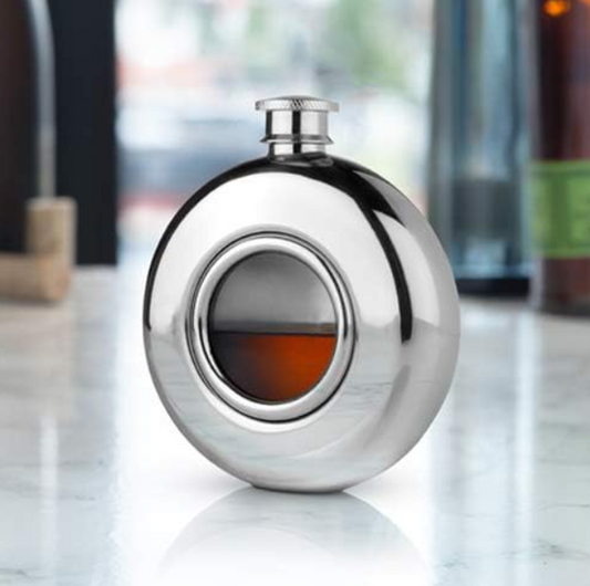 IRVING 5 OZ SCOPE FLASK IN SILVER IN STAINLESS STEEL
