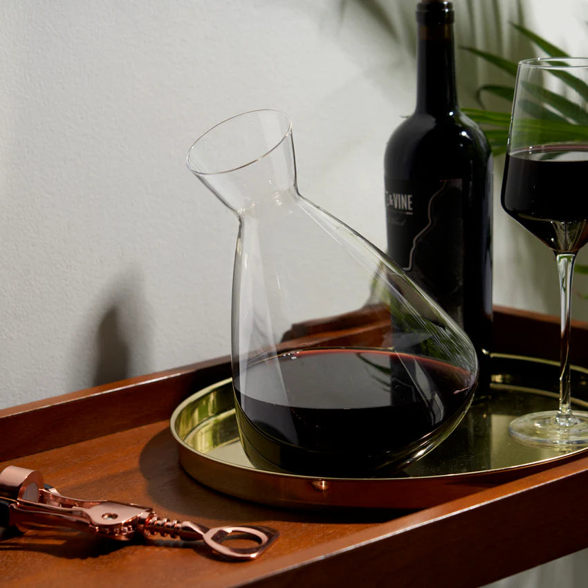 ROLLING CRYSTAL WINE DECANTER