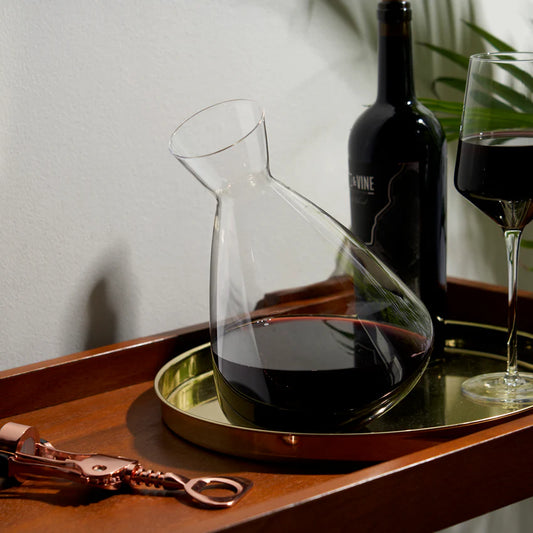 ROLLING CRYSTAL WINE DECANTER