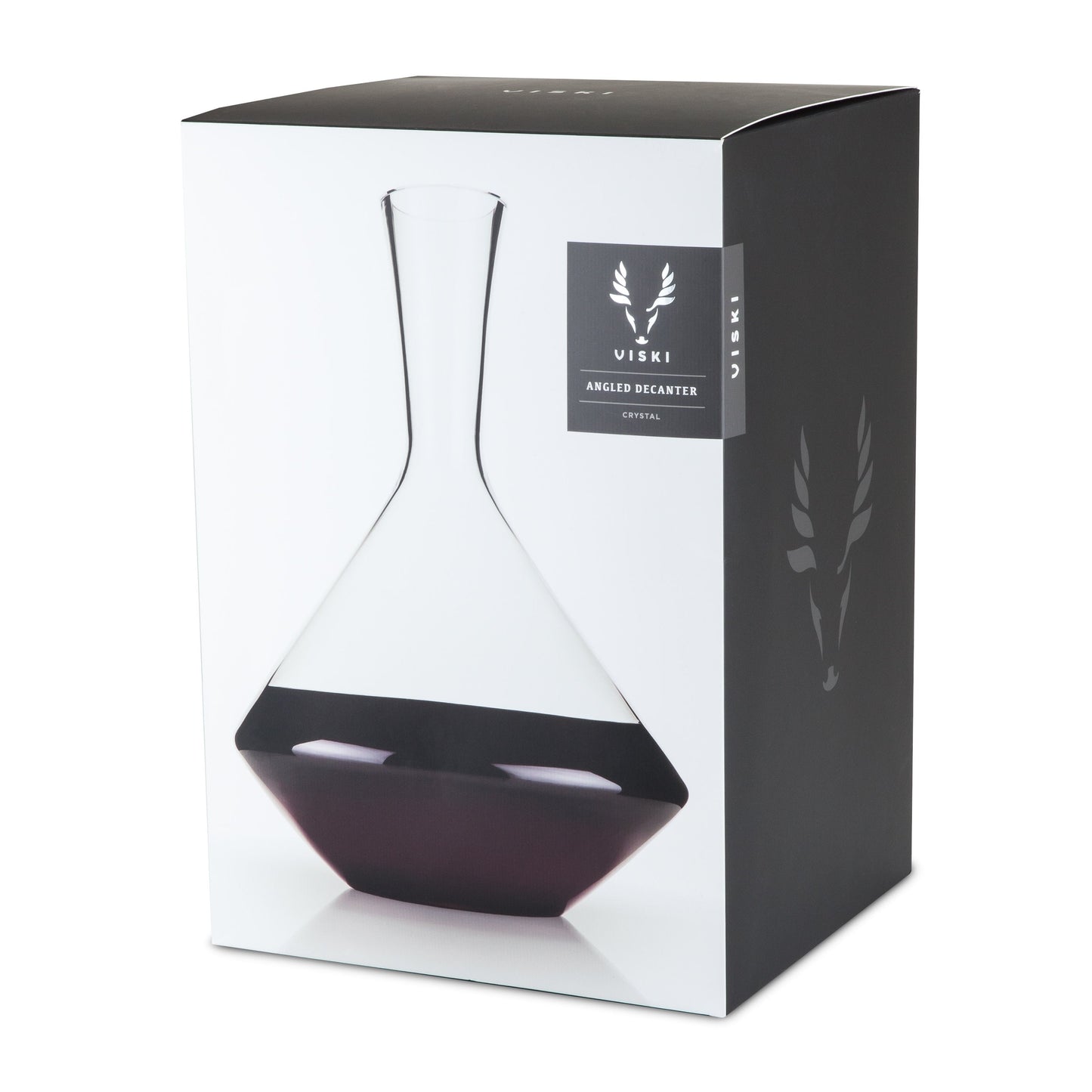 ANGLED CRYSTAL WINE DECANTER
