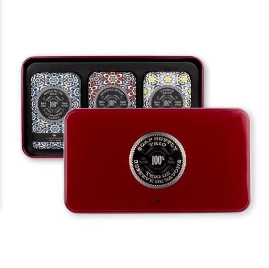 LA CHATELAINE RED SOAP TRIO