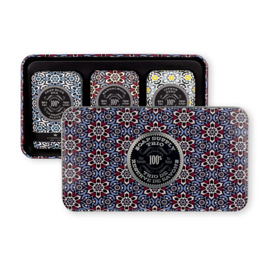 LA CHATELAINE RED MOSAIC SOAP TRIO