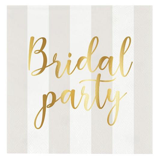 BEVERAGE NAPKINS- BRIDAL PARTY