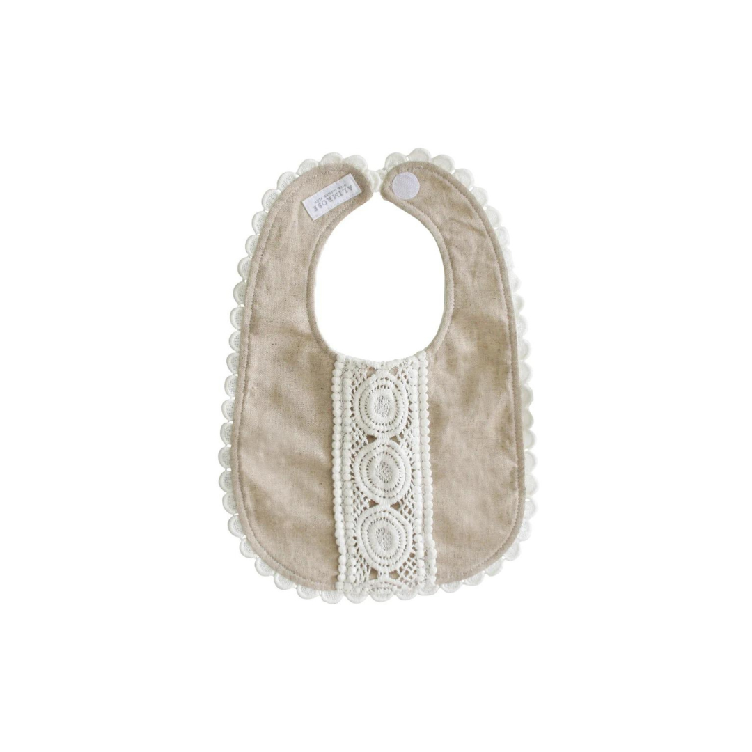 OLIVIE  BIB NATURAL LINEN